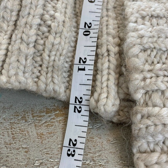 Aerie Sweater Cardigan Women's Ivory acrylic, wool, alpaca blend size Medium - Picture 7 of 7